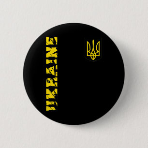 Ukrainian Trident Ukraine Shirt Tryzub Support Gif 6 Cm Round Badge