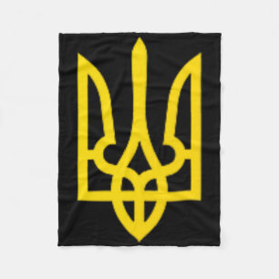 Ukrainian Trident Volodymyr Zelenskyy Ukraine Pres Fleece Blanket