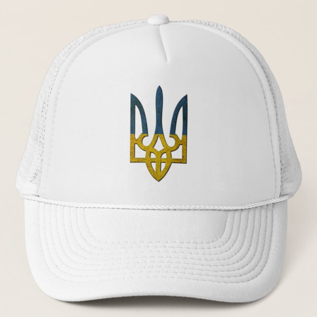 Ukrainian Tryzub Coat of Arms Hat (Front)