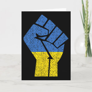 Ukrainian Ukraine Flag For Men Women Kids  Card