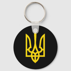 Ukrainian Ukraine Trident Zelensky Golden Trident  Key Ring