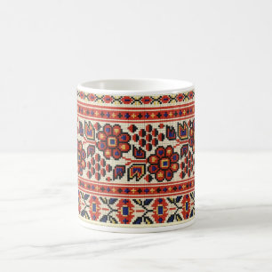 Ukrainian Vyshyvanka Embroidery Flowers Lviv Mug