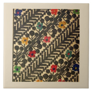 Ukrainian Vyshyvanka Embroidery Tile