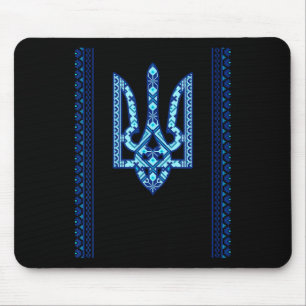 Ukrainian Vyshyvanka Tryzub Design National Ukrain Mouse Pad