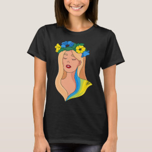 Ukrainian Women Ukrainian Girl Ukraine In Yellow - T-Shirt