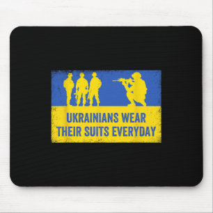 Ukrainians Wear Their Suits Stand With Ukraine Sol Mouse Pad