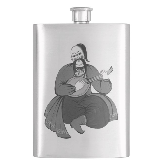 Ukrainischer Kosak Hip Flask (Front)
