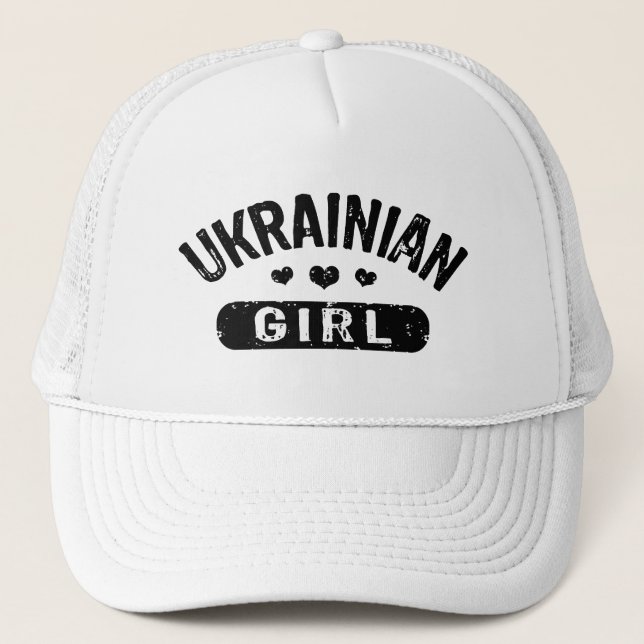 Ukranian Girl Trucker Hat (Front)