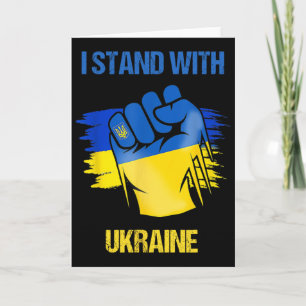 Ukrayina Slava Support Ukraine Stand With Ukraine Card