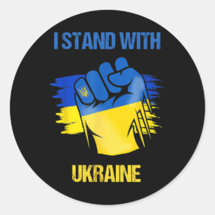Ukrayina Slava Support Ukraine Stand With Ukraine  Classic Round Sticker