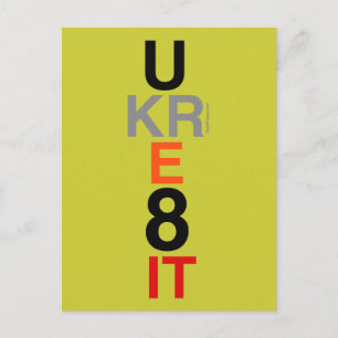 UKRE8IT (You Create It) Postcard