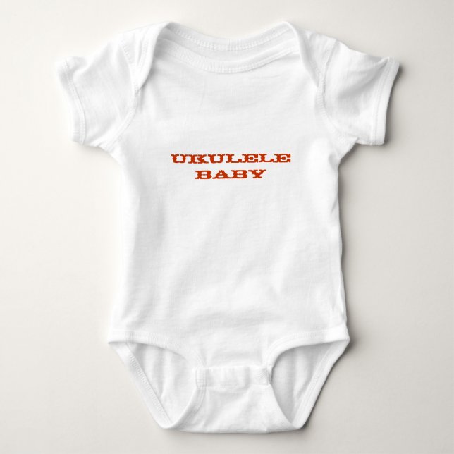 Ukulele Baby Bodysuit (Front)