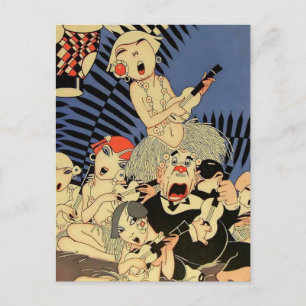 “Ukulele Band” 1927 Cover by J Carlos Postcard