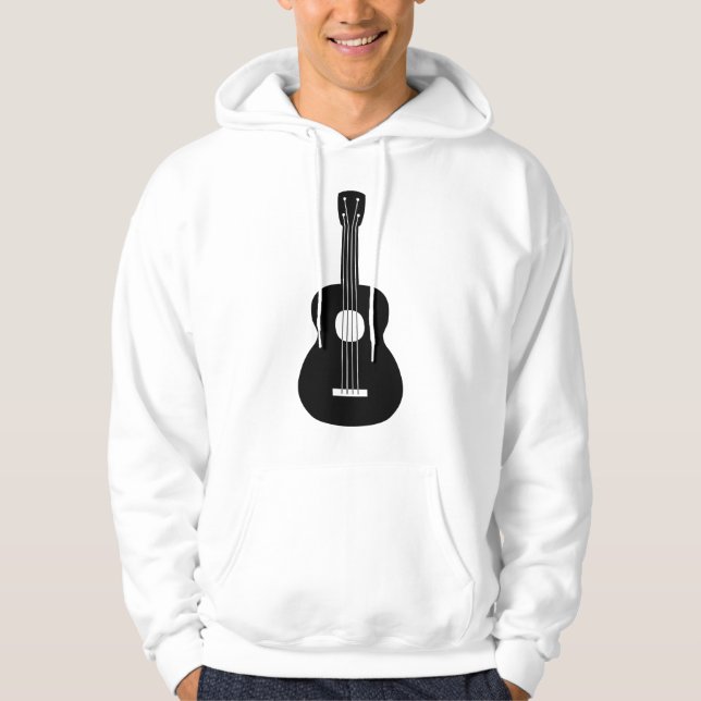 Ukulele - Black Hoodie (Front)