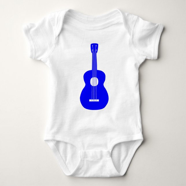 Ukulele - Blue Baby Bodysuit (Front)