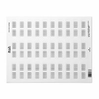 Ukulele Chord Chart 4-Fret Black Template Stickers