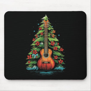Ukulele Christmas Music Graphic Tees For Men Women Mouse Pad