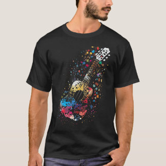Ukulele Colourful Musician Ukulele Ukulele Player T-Shirt