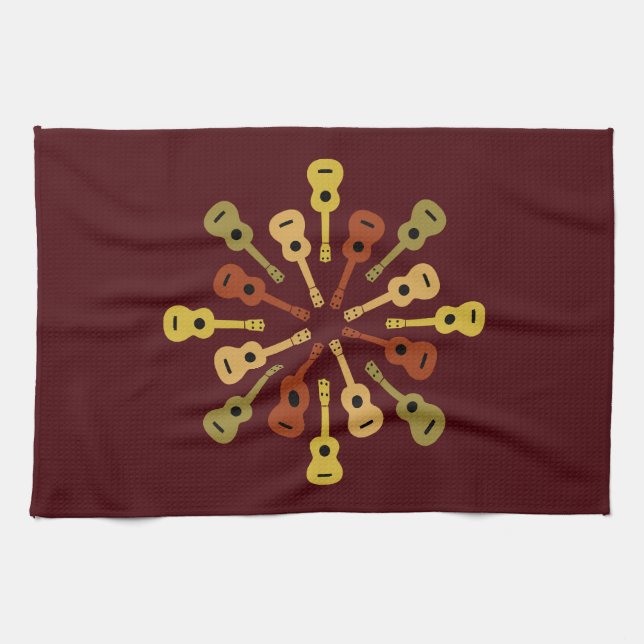 Ukulele custom kitchen towels (Horizontal)