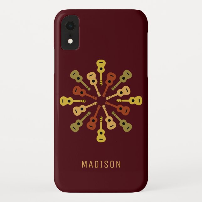 Ukulele custom name phone cases (Back)