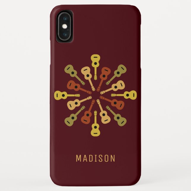 Ukulele custom name phone cases (Back)