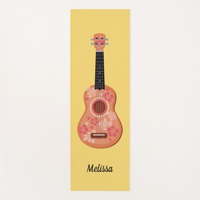 Ukulele custom name yoga mat (Front)