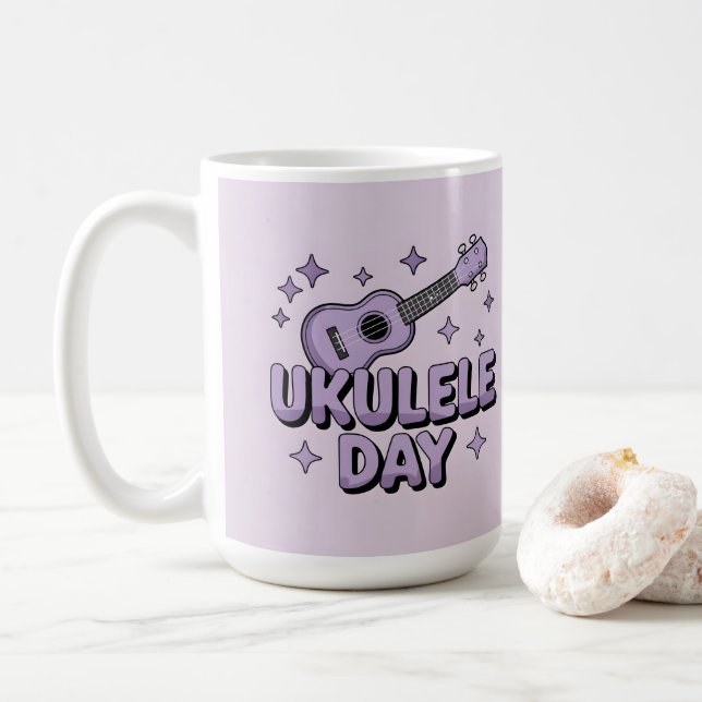 Ukulele Day Mug (With Donut)