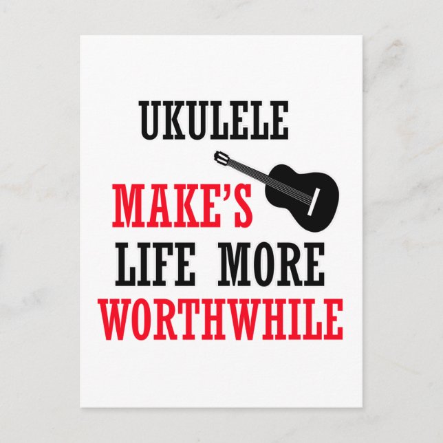 ukulele design postcard (Front)