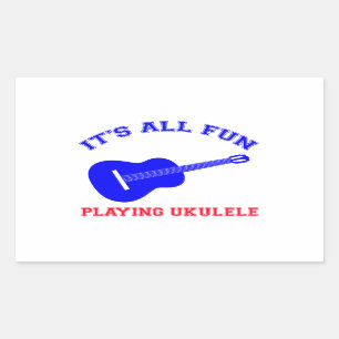 Ukulele Designs Rectangular Sticker