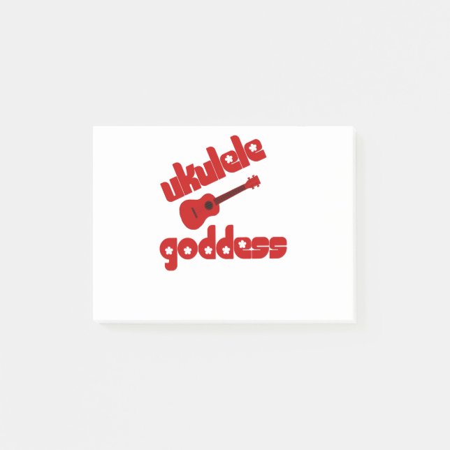 Ukulele Goddess Post-it Notes (Front)