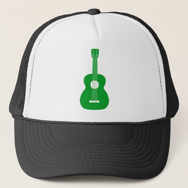 Ukulele - Grass Green Trucker Hat (Front)