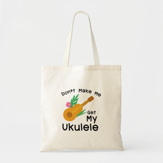 Ukulele Guitar Player Hawaii Music Tote Bag (Front)