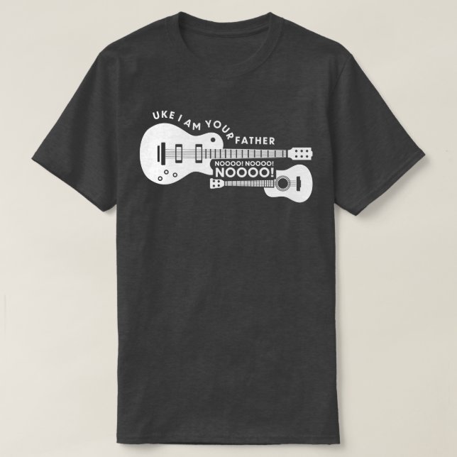 Ukulele I Am Your Father Ukulele Guitar Music  T-Shirt (Design Front)