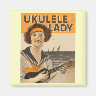 Ukulele Lady #2 Magnet
