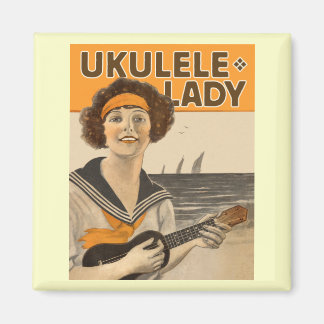 Ukulele Lady #2 Magnet