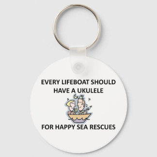 Ukulele Lifeboat Key Ring