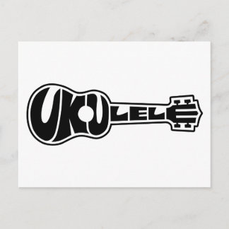 Ukulele Logo Postcard