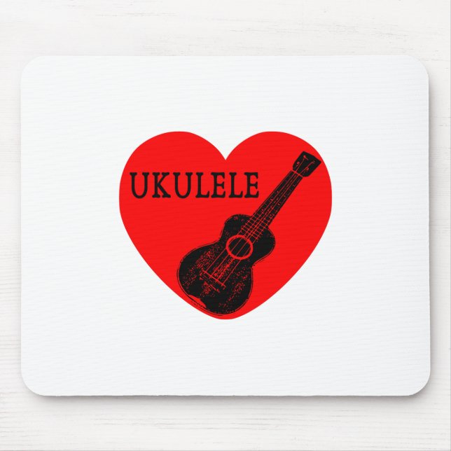 Ukulele Love Mouse Pad (Front)