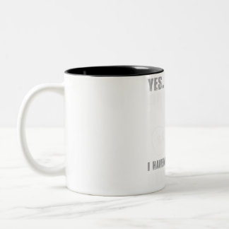 Ukulele Lovers Lament - Yes, I Have a Problem Funn Two-Tone Coffee Mug