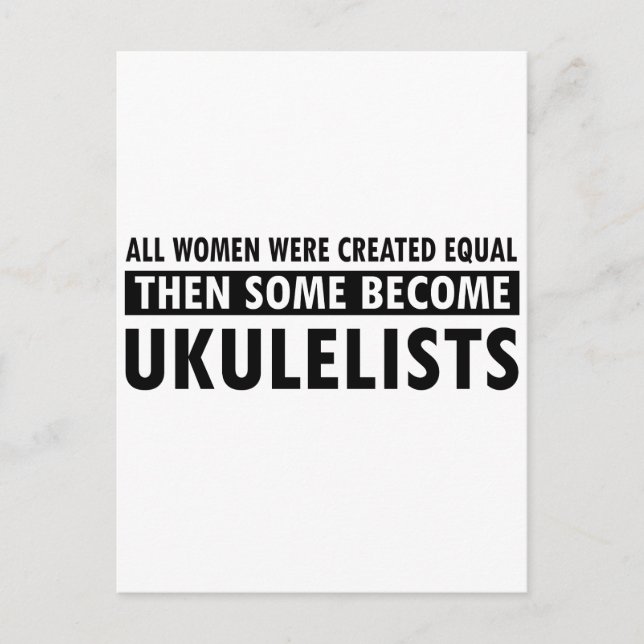 ukulele music designs postcard (Front)