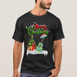 Ukulele Music Lover Xmas Lighting Santa Ukulele Ch T-Shirt