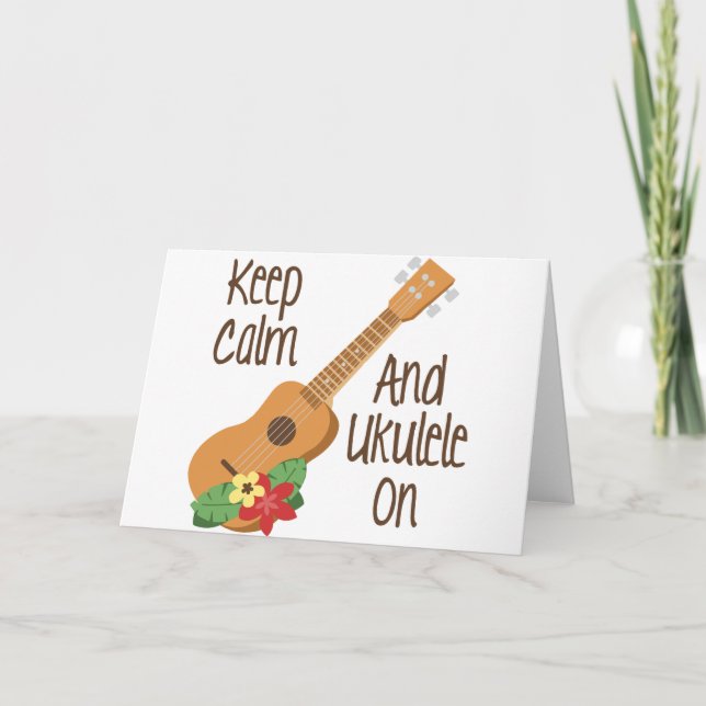 Ukulele On Card (Front)