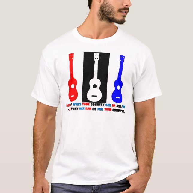Ukulele Patriotism T-Shirt (Front)