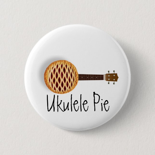 Ukulele Pie button (Front)
