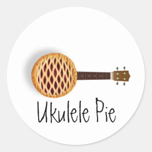Ukulele Pie Stickers