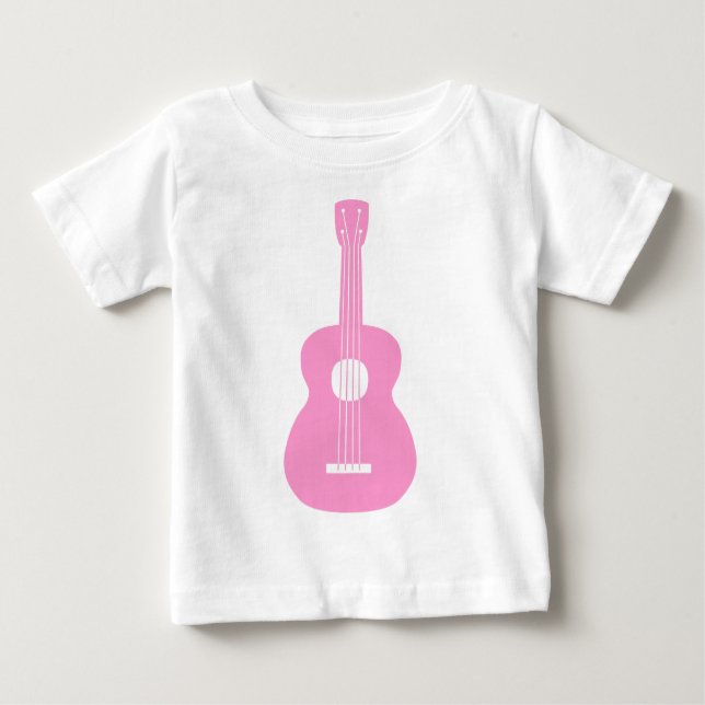 Ukulele - Pink Baby T-Shirt (Front)