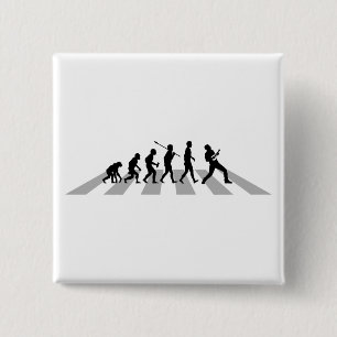 Ukulele Player 15 Cm Square Badge