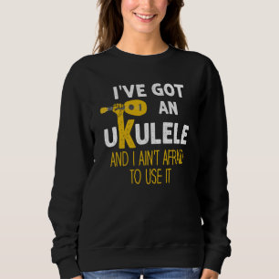 Ukulele Player Guitar Hawaiian Music Players Music Sweatshirt