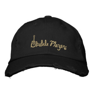 Ukulele Players Distressed Cap