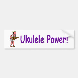 Ukulele Power! Bumper Sticker